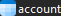 The account database contains a single table, named account.